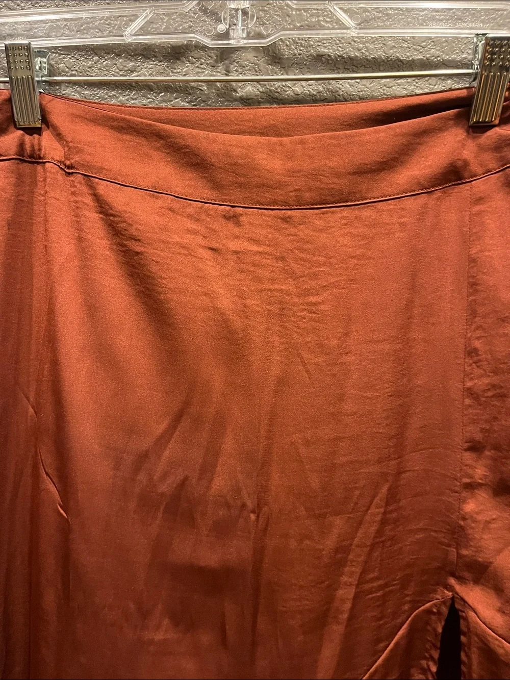 Free people silky asymmetrical midi skirt